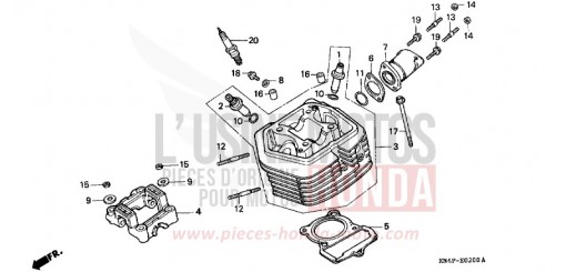 CYLINDER HEAD XR100R3 de 2003